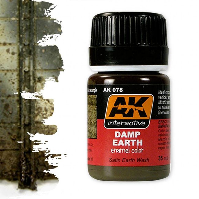 AK interactive Damp Earth Effects - Nature Weathering - 35ml - AK078