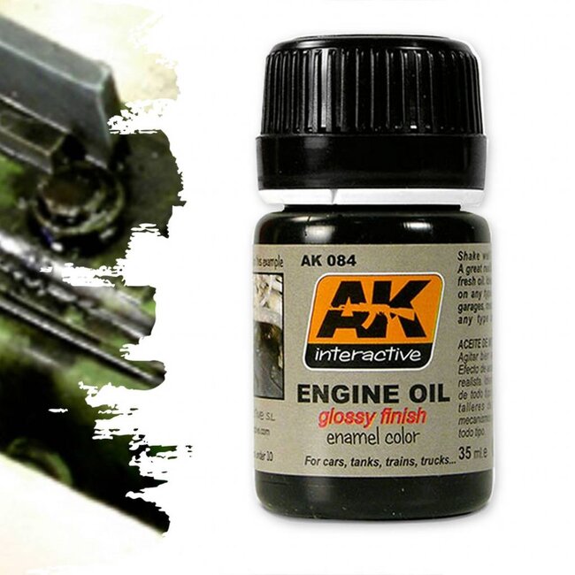 AK interactive Engine Oil - Streaking Weathering - 35ml - AK084