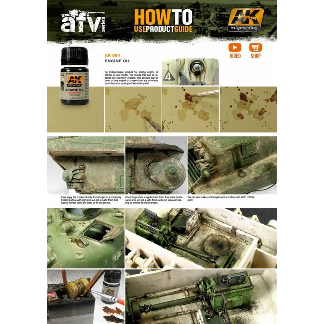 AK interactive Engine Oil - Streaking Weathering - 35ml - AK084