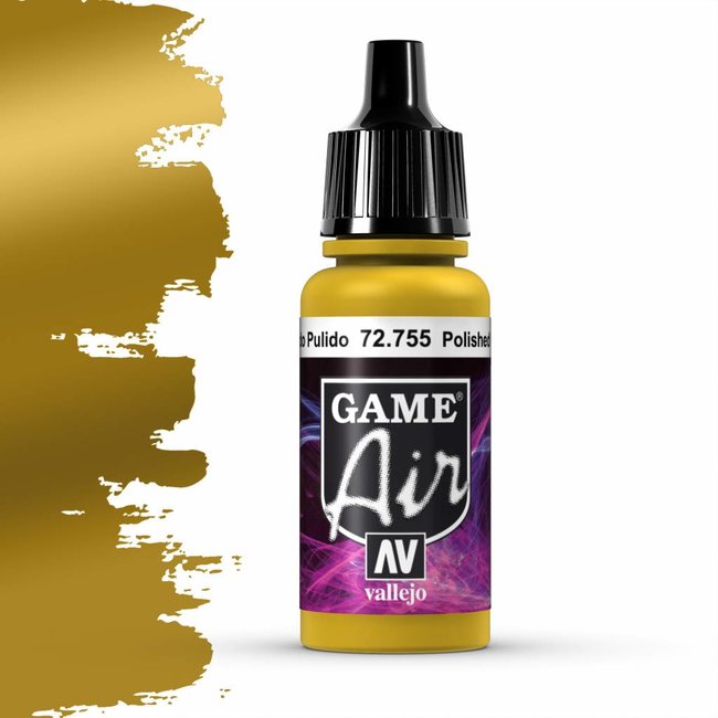 Vallejo Game Air Polished Gold - 17ml - 72755