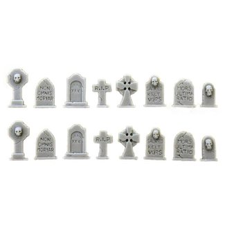 Mini Monsters Grave Stones - 16x - MM-0025