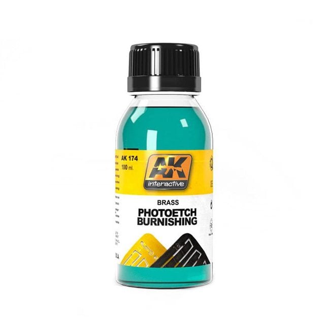 AK interactive Brass Photoetch Burnishing - 100ml - AK174