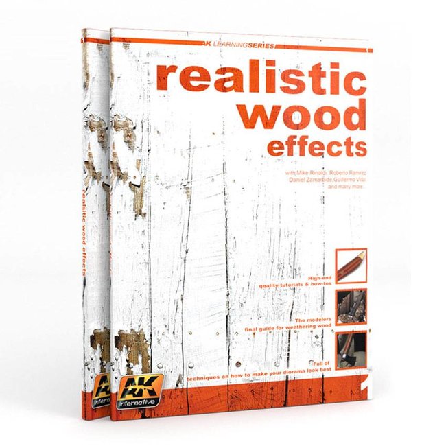 AK interactive Realistic Wood Effects Improved Editon - AK Learning Series nr 1 - 86pag - AK259