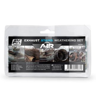 AK interactive Exhaust Stains Weathering Set - AIR series - 5x35ml - AK2037