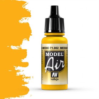 Vallejo Model Air Medium Yellow - 17ml - 71002