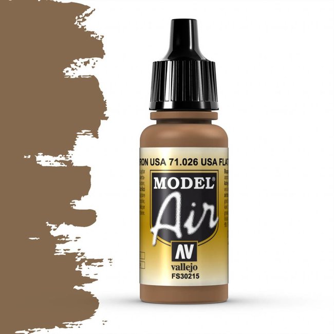 Vallejo Model Air USA Flat Brown - 17ml - 71026