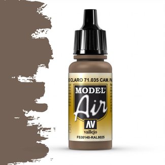 Vallejo Model Air Cam Pale Brown - 17ml - 71035 - image