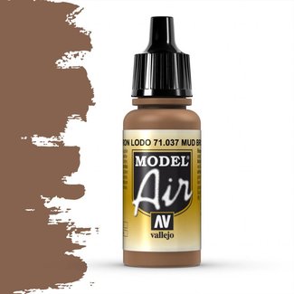 Vallejo Model Air Mud Brown - 17ml - 71037