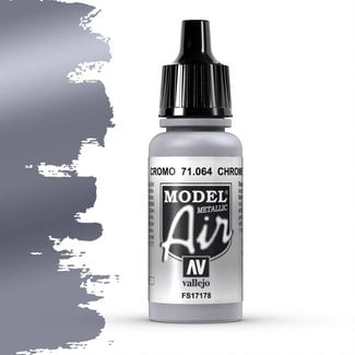 Vallejo Model Air Metallic Chrome - 17ml - 71064