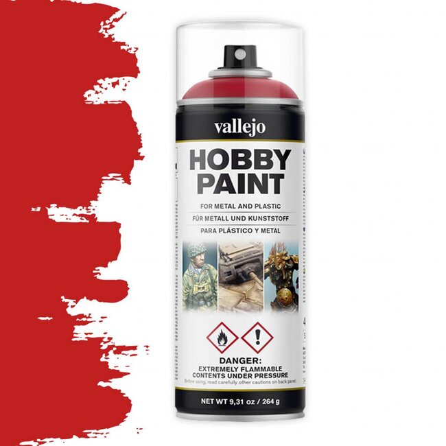 Vallejo Hobby Paint Fantasy Bloody Red spuitbus - 400ml - 28023
