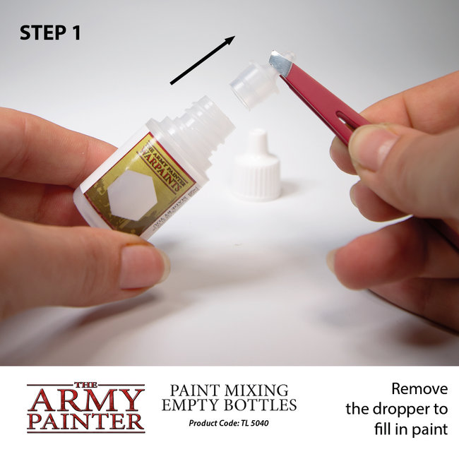The Army Painter Paint Mixing Empty Bottles - 6x - 12ml - TL5040