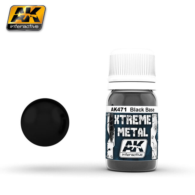 AK interactive Xtreme Metal Black Base - 30ml - AK471