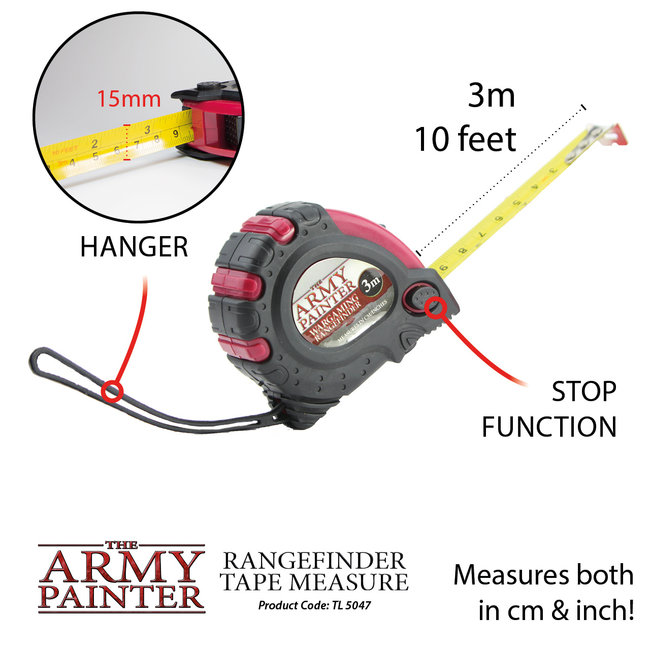 The Army Painter Rangefinder Tape Measure - TL5047