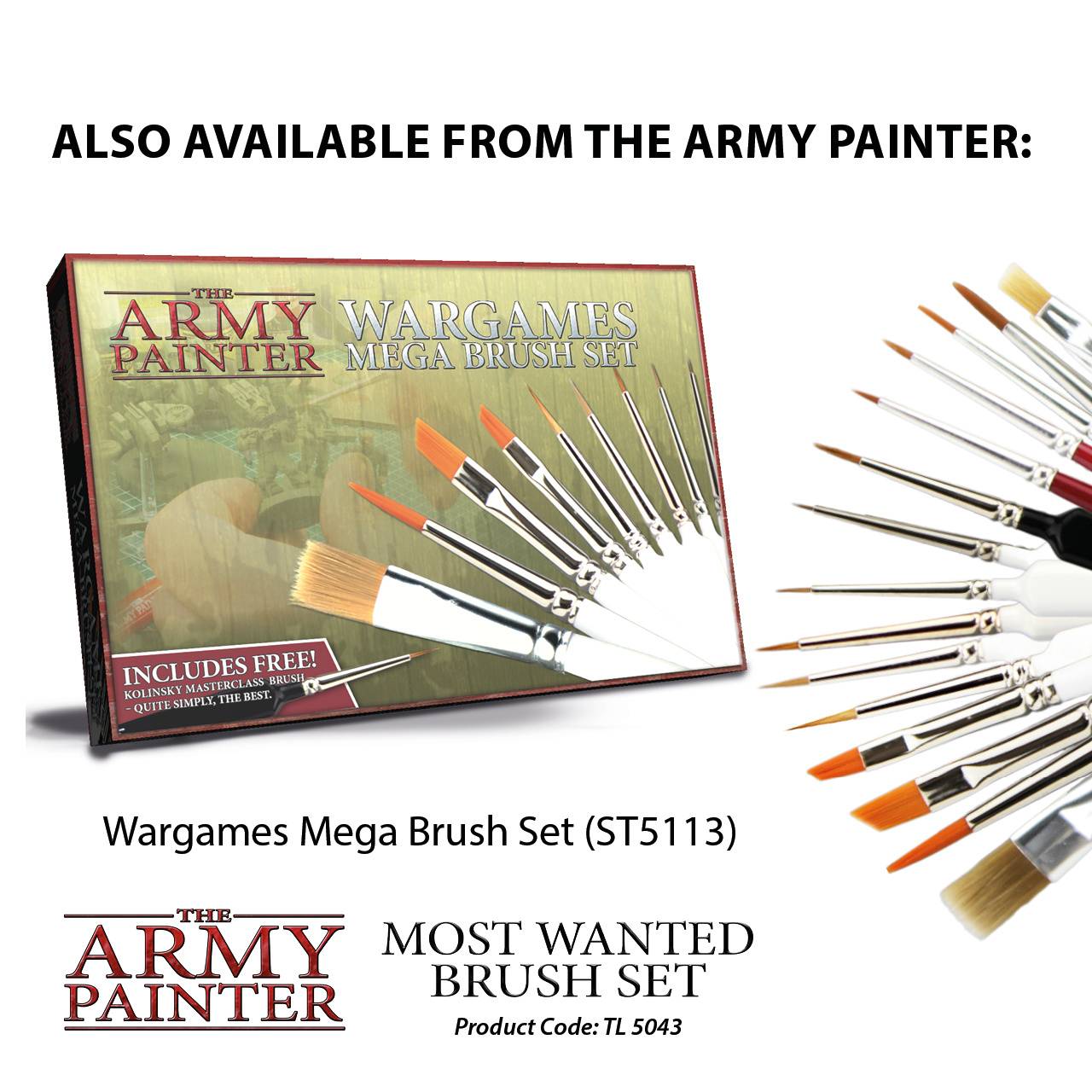 The Army Painter Most Wanted Brush Set TL5043 kopen Scenery BV