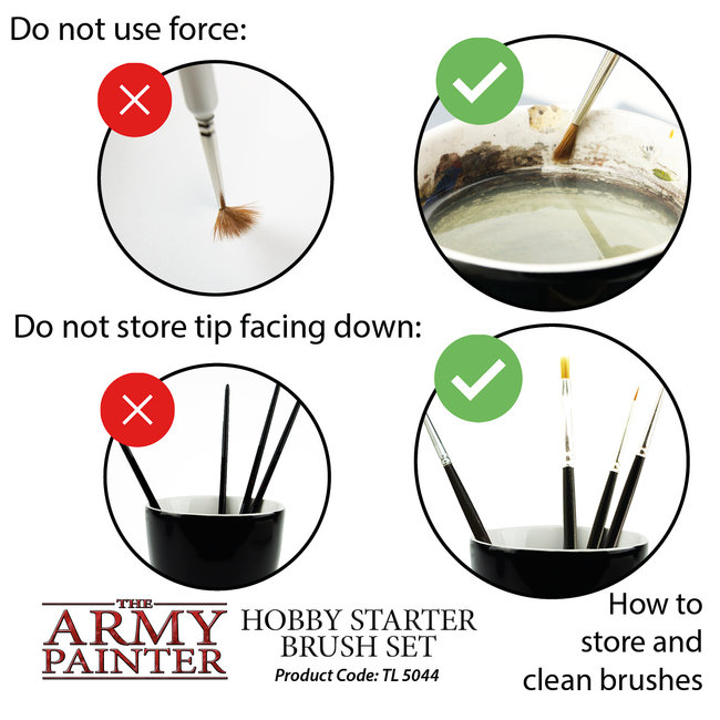 The Army Painter Hobby Starter Brush Set - TL5044