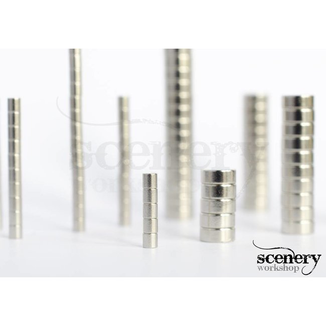 Supermagnete 5mm x 2mm Rare Earth Magnets for miniatures - 50x - S-05-02-N-50