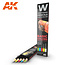 AK interactive Weathering Pencil Set Basics - 5 colors - AK10045