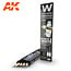 AK interactive Weathering Pencil Set Black and White - 5 colors - AK10039