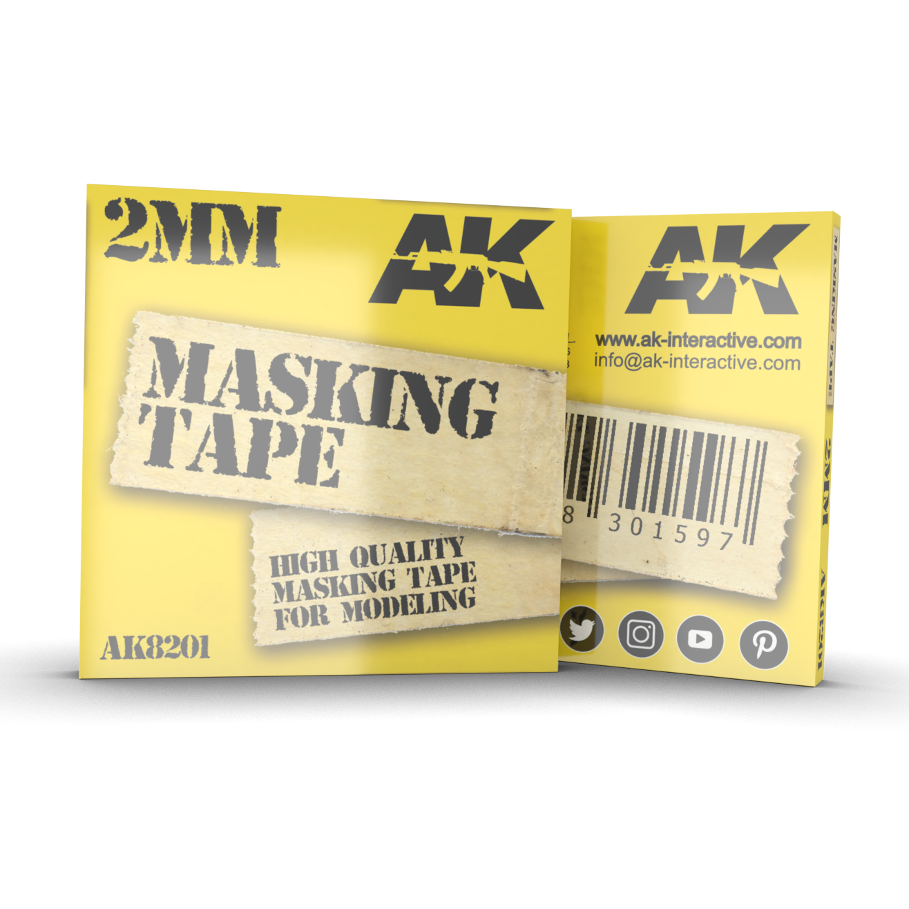 AK interactive Masking Tape 2mm AK8201 Scenery BV Everything you need for Scenery