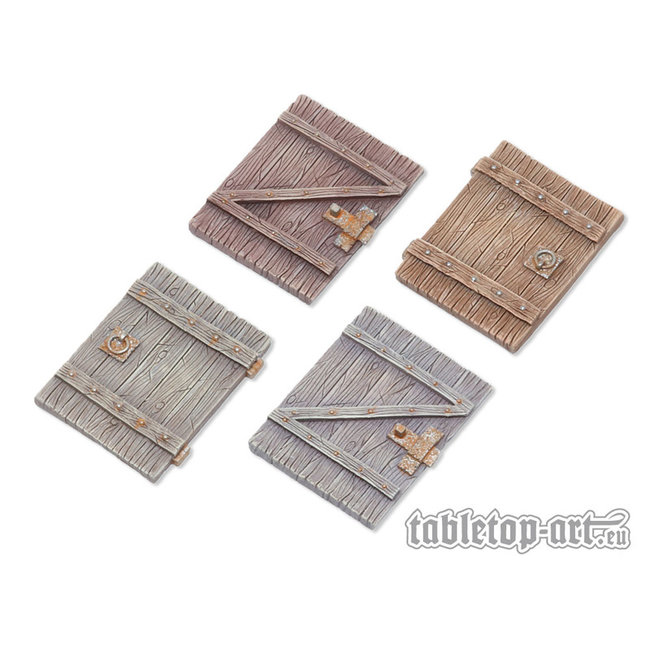 Tabletop-Art Terrain components - Doors set 3 - 4x - TTA800024