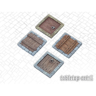 Tabletop-Art Terrain components - Trapdoors set 1 - 4x - TTA800009