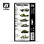 Vallejo Model Air AFV Series Cold War & Modern Russian Green Patterns - 8 colors - 17ml - 71621