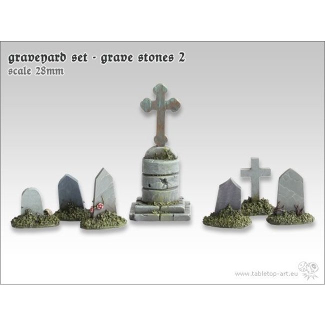 Tabletop-Art Graveyard Set - Grave Stones 2 - TTA601044