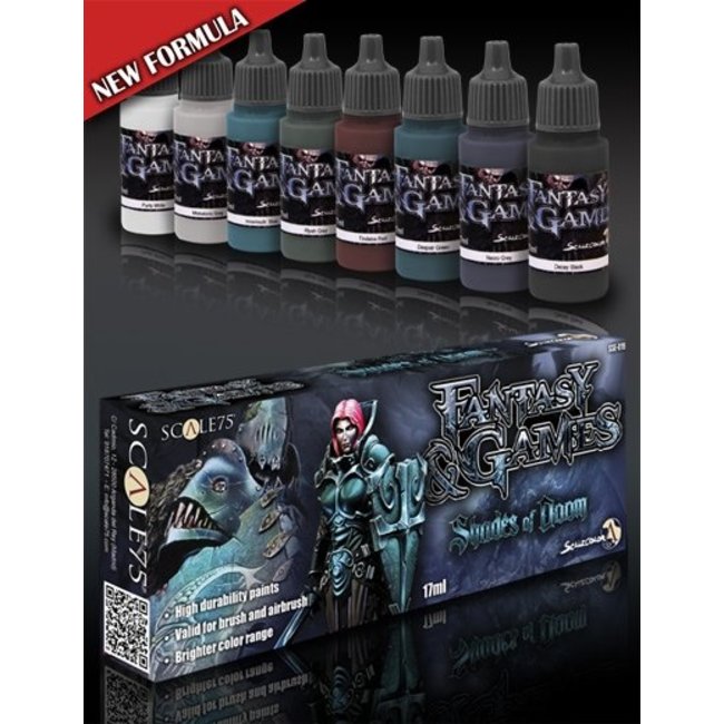 Scale 75 Shades of Doom - Fantasy & Games - 8 colors - 17ml - SSE-019