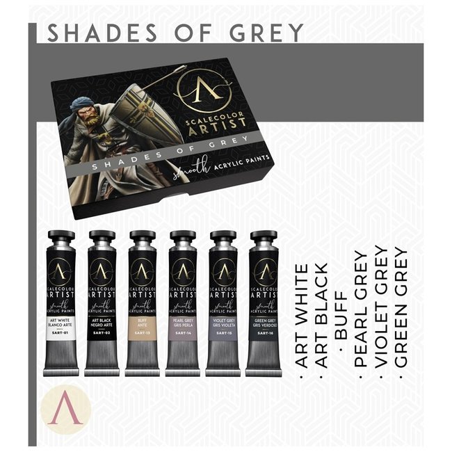 Scale 75 Shades Of Gray Scalecolor Artist - 6 kleuren - SSAR-03
