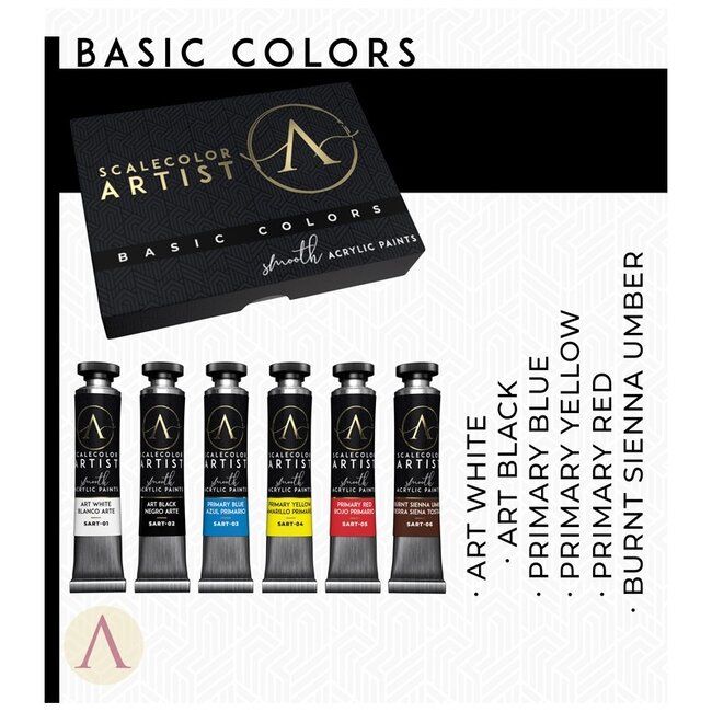 Scale 75 Basic Colors Scalecolor Artist - 6 kleuren - 20ml - SSAR-01