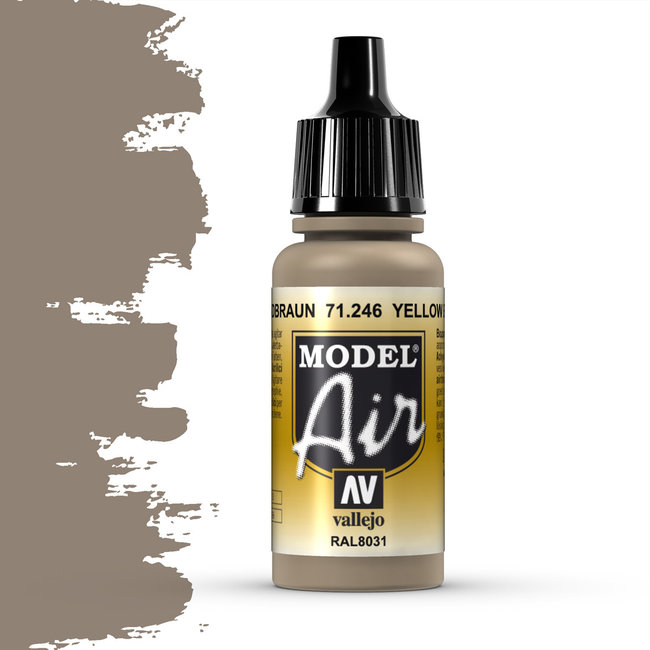 Vallejo Model Air Yellow Brown - 17ml - 71246