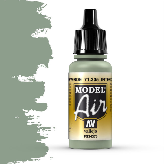 Vallejo Model Air Interior Grey Green - 17ml - 71305