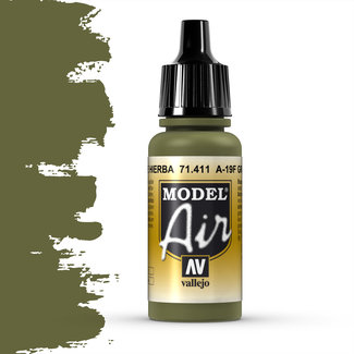 Vallejo Model Air A-19F Grass Green - 17ml - 71411