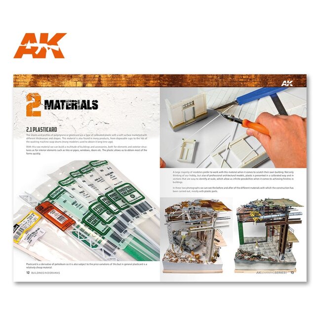 AK interactive Guide To Make Buildings In Dioramas - AK Learning Series nr 9 - English - 88pag - AK256
