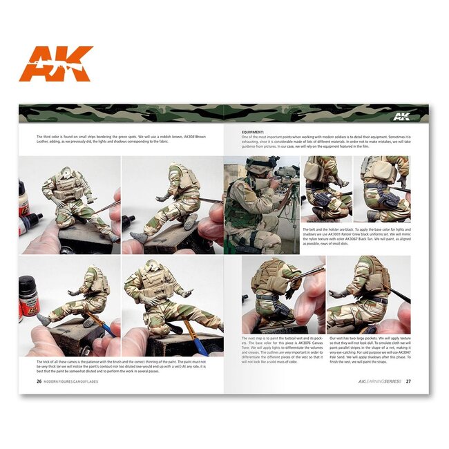 AK interactive Modern Figures Camouflages - AK Learning Series nr 8 - English - 92pag - AK247