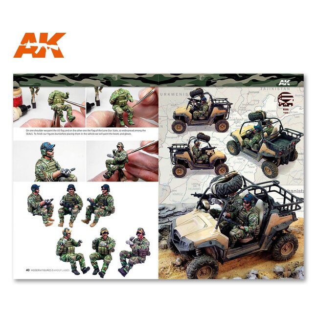 AK interactive Modern Figures Camouflages - AK Learning Series nr 8 - English - 92pag - AK247
