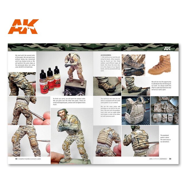 AK interactive Modern Figures Camouflages - AK Learning Series nr 8 - Engels - 92pag - AK247