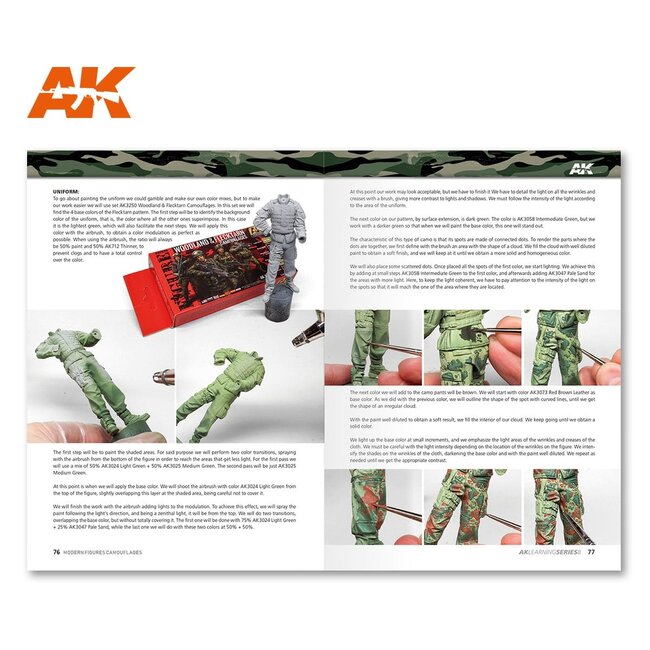 AK interactive Modern Figures Camouflages - AK Learning Series nr 8 - English - 92pag - AK247
