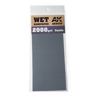 AK interactive Wet Sandpaper 2000 grit - 3x - AK9036