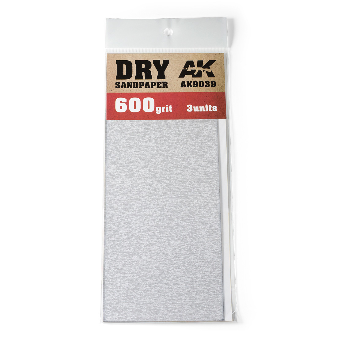 AK interactive Dry Sandpaper 600 grit 3x AK9039 Scenery BV