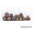 Tabletop-Art Wooden Barrels Set 4 - Mixed Sizes - 15x - TTA601092