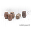 Tabletop-Art Wooden Barrels Set 2 - Medium Barrels - 5x - TTA601090