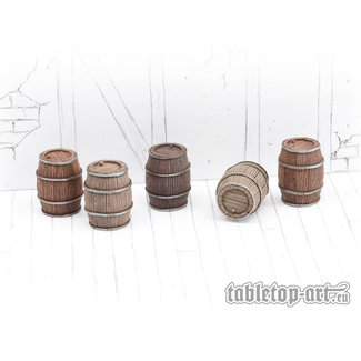 Tabletop-Art Wooden Barrels Set 2 - Medium Barrels - 5x - TTA601090 - image