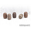 Tabletop-Art Wooden Barrels Set 2 - Medium Barrels - 5x - TTA601090