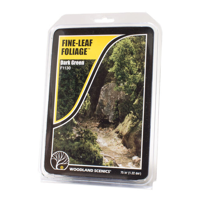 Woodland Scenics Fine Leaf Foliage Dark Green - 1,22dm³ - WLS-F1130