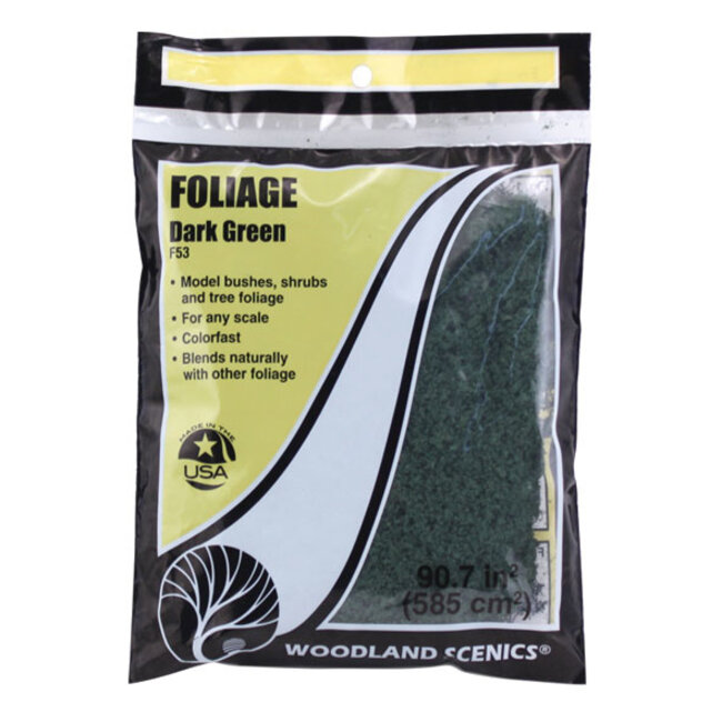 Woodland Scenics Foliage Dark Green - 464cm² - WLS-F53
