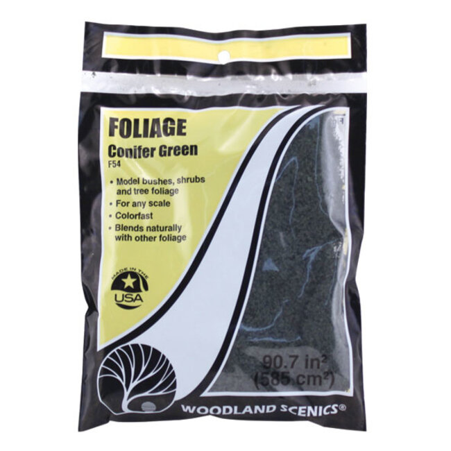 Woodland Scenics Foliage Conifer Green - 464cm² - WLS-F54
