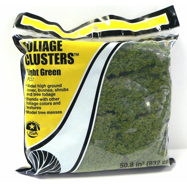Woodland Scenics Foliage Clusters Light Green - 832 cm³ - WLS-FC57