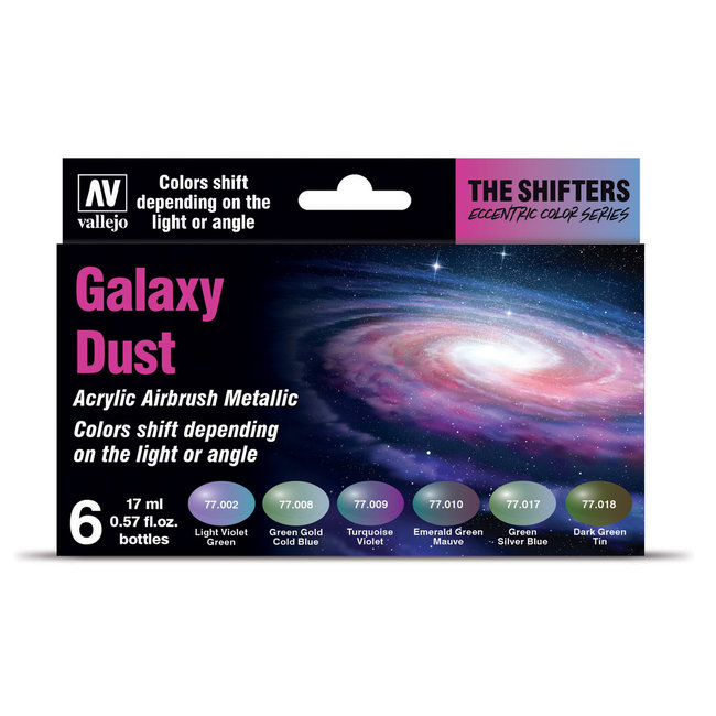 Vallejo The Shifters set Galaxy Dust - 6 kleuren - 17 ml - 77092