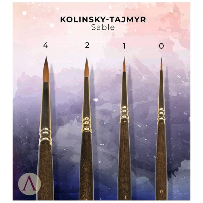 Scale 75 Miniatures Luxury Kolinsky Tajmyr Sable Penselen - 4x - SBR-03